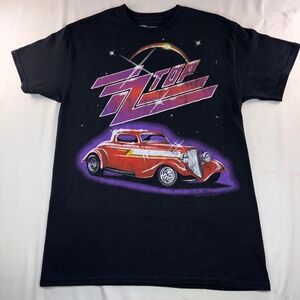ZZ Top Eliminator Hot Rod Graphic T-Shirt Mens Medium Black Rock Band Tee 2024